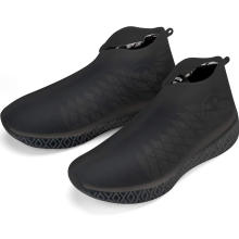 Stick à la mode semi-transparent en silicone noir matériau de chaussures imperméables non glissantes Couverture de pluie pour chaussures de course